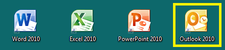 Programmsymbole von Office 2010