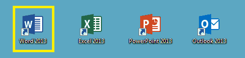 Abbildung: Symbole von Office 2013