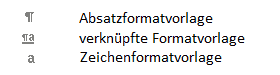 Abbildung: Formattypen
